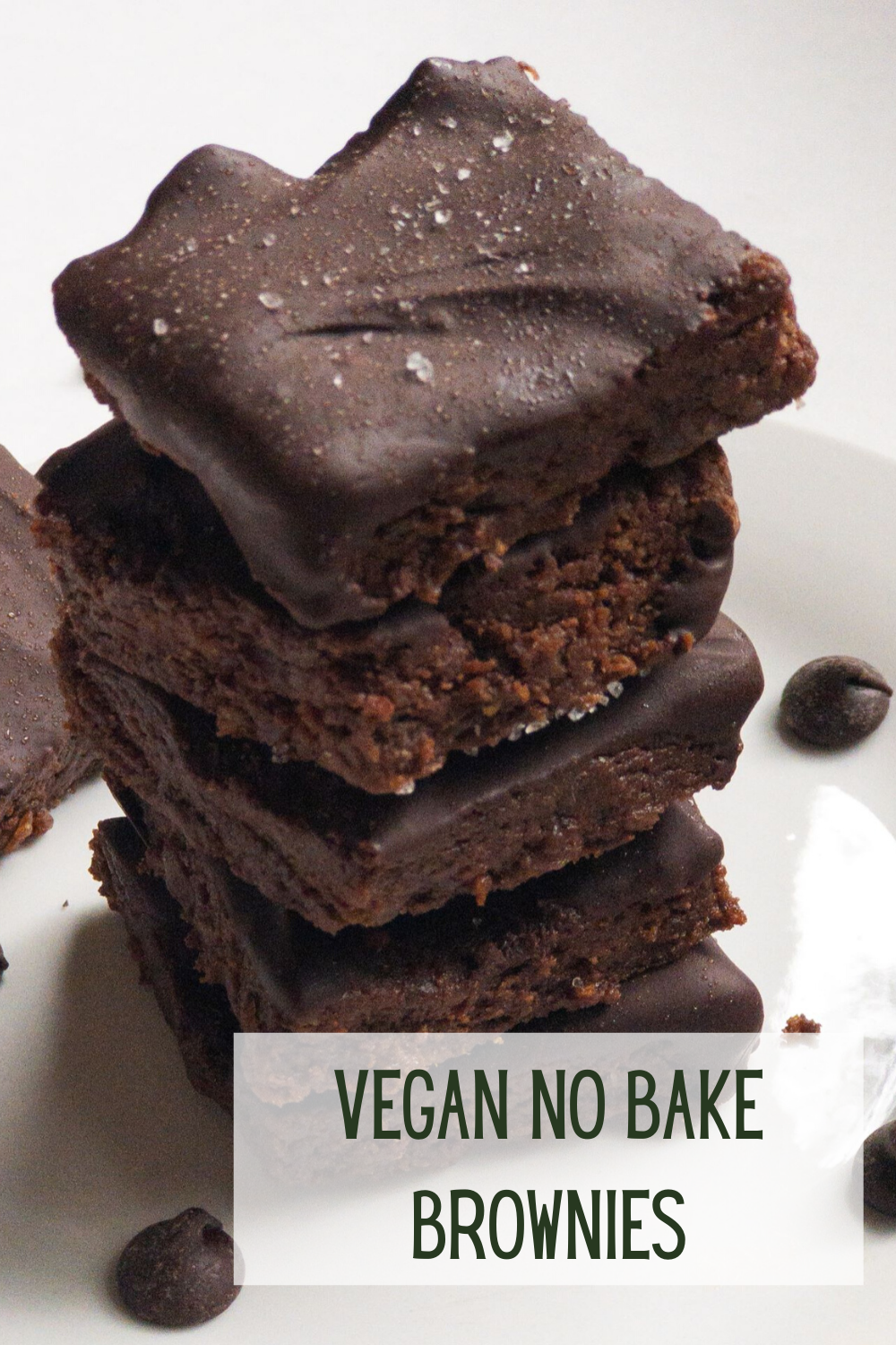 No Bake Vegan Brownies