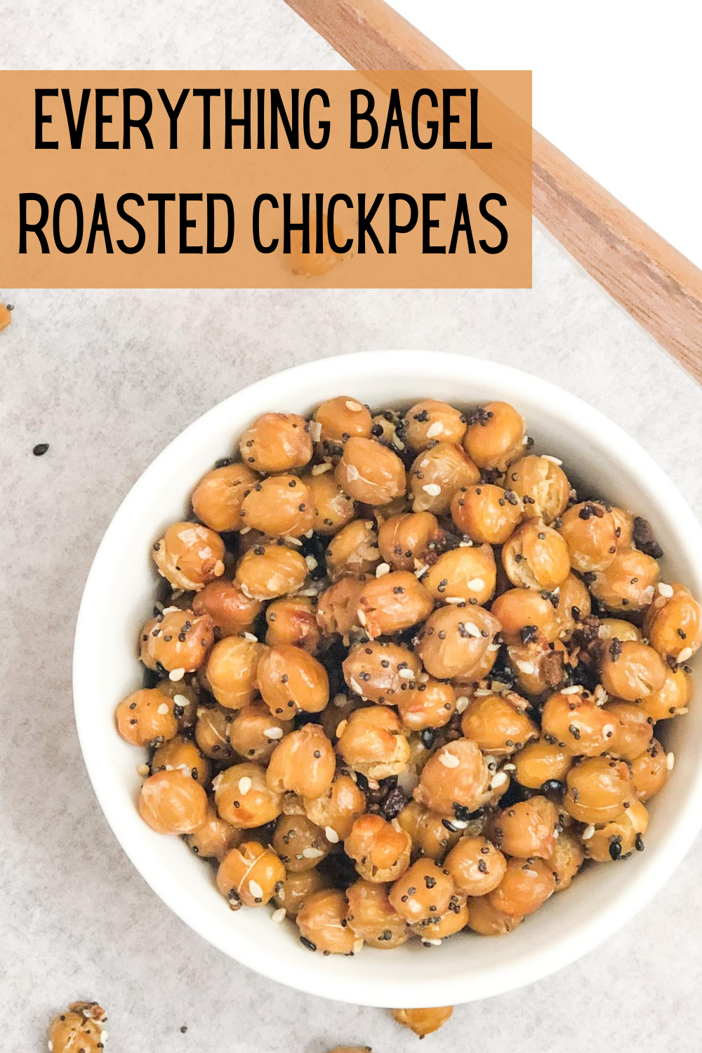 everything bagel roasted chickpeas