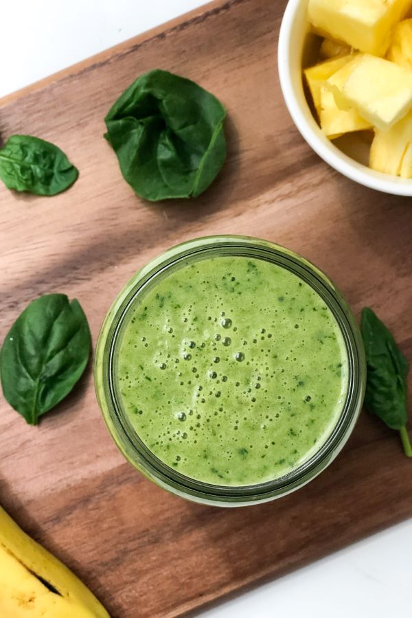 vegan green protein smoothie