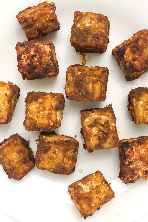 Easy Baked Tempeh Bites - Sincerely, Denise