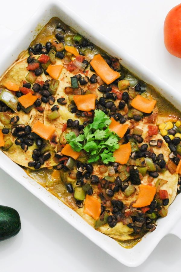 vegan enchilada casserole