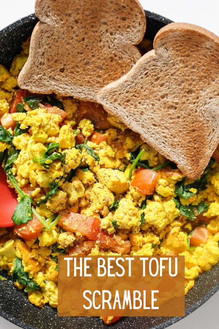 Vegan Tofu Egg Breakfast Scramble - Sincerely, Denise