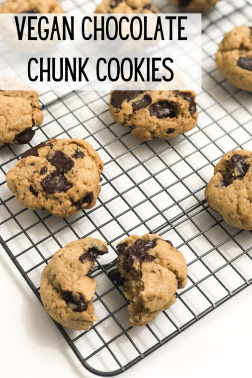 Vegan Chocolate Chunk Cookies - Sincerely, Denise