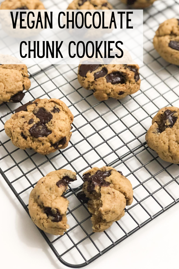 vegan chocolate chunk cookies
