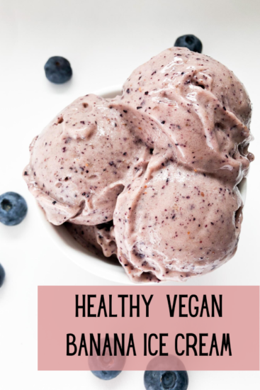Healthy Banana Blueberry Nice Cream - Sincerely, Denise