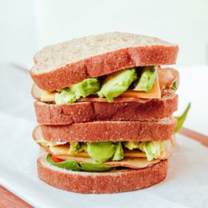 vegan avocado cheese sandwich