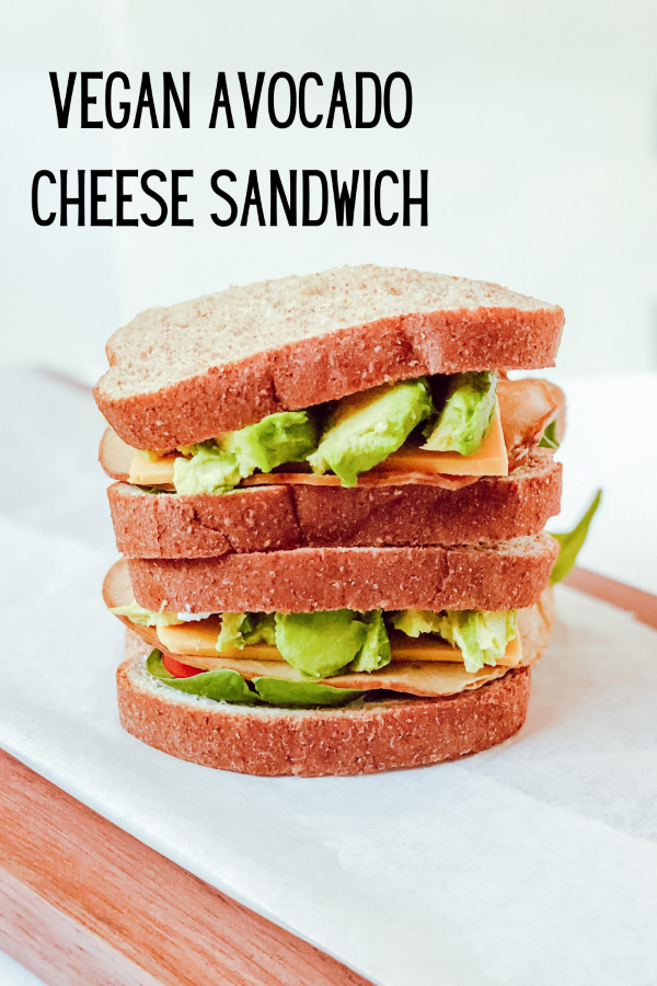 Simple Vegan Avocado Cheese Sandwich - Sincerely, Denise