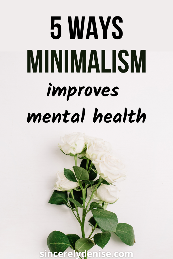 minimalism and mental health