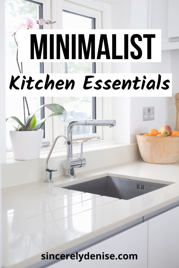 minimalist kitchen essentials