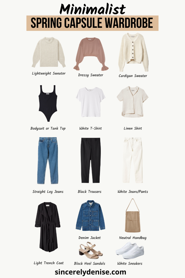 How to Build a Neutral Minimalist Spring Capsule Wardrobe - Sincerely ...