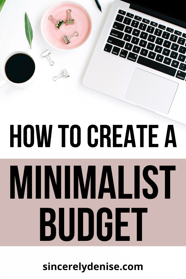 minimalist budget