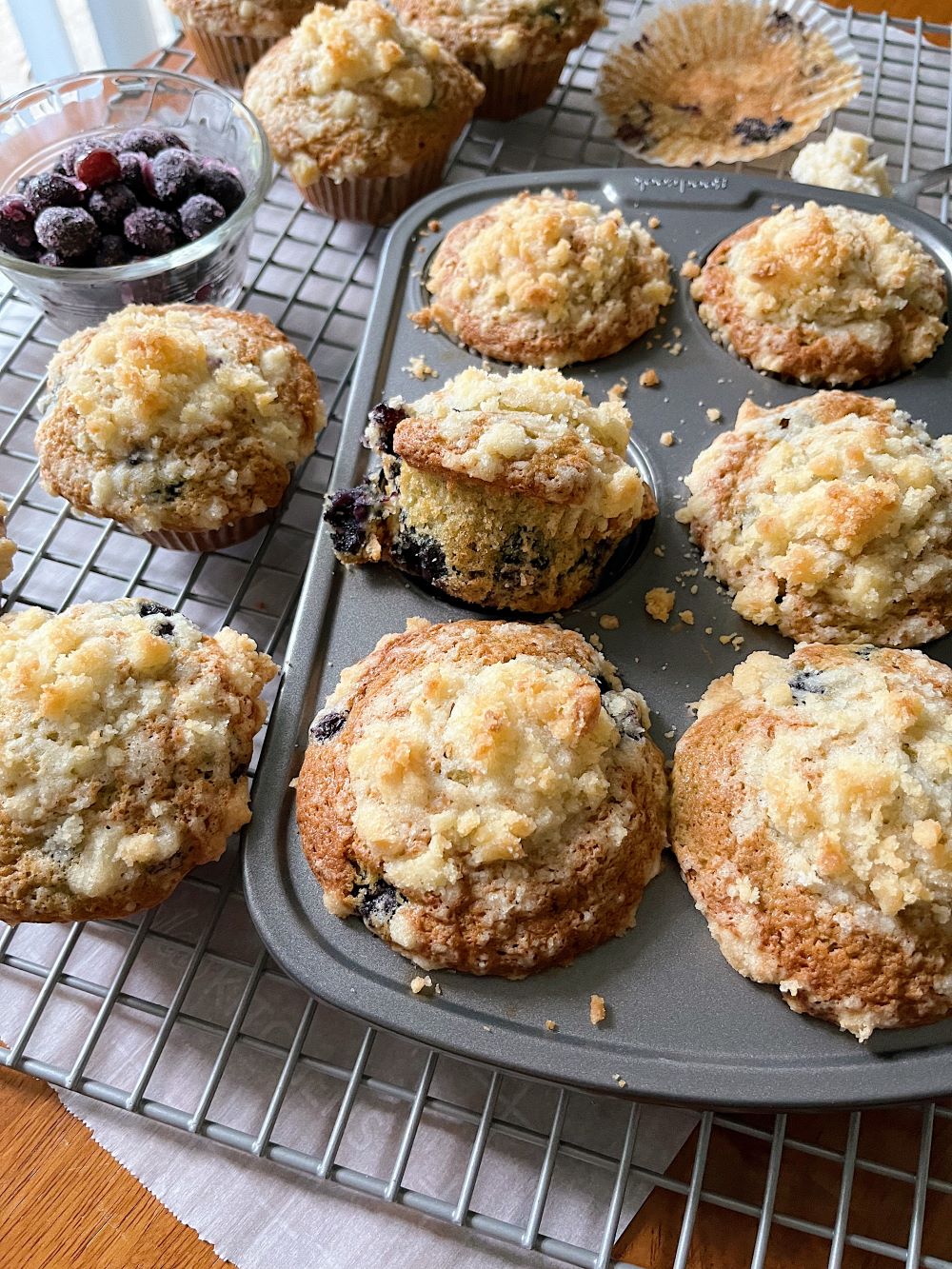 blueberry muffins